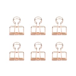 Kikkerland 1 in. Copper Binder Clips 1 pk