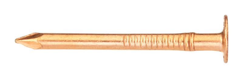 Ace 1-1/2 in. Roofing Copper Nail Large Head 1 lb Ace 1-1/2 in. Roofing Copper Nail Large Head 1 lb