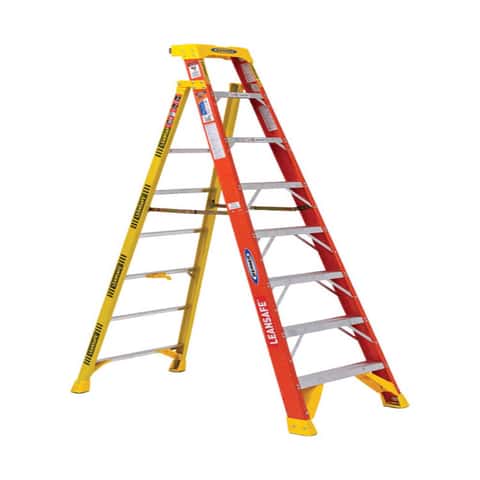 Werner LEANSAFE 4 ft. H Fiberglass Step Ladder Type IA 300 lb. capacity Werner LEANSAFE 4 ft. H Fiberglass Step Ladder Type IA 300 lb. capacity