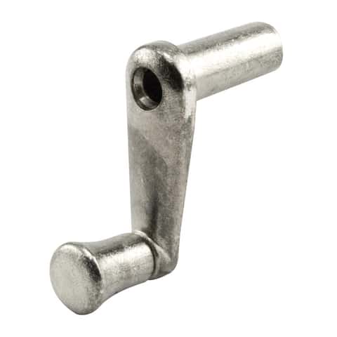 Prime-Line Plated Silver Cast Metal Single-Arm Casement Crank Handle For RV Windows Prime-Line Plated Silver Cast Metal Single-Arm Casement Crank Handle For RV Windows