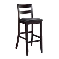 Linon Home Decor Dark Brown Polyurethane Andover Barstool 43 in.