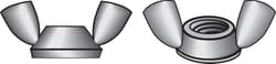 HILLMAN 6 in. Zinc-Plated Steel SAE Wing Nut 1 pk