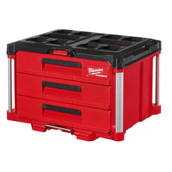Milwaukee PACKOUT 22 in. Modular 3-Drawer Tool Box Black/Red