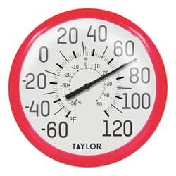 Taylor Dial Thermometer Plastic Red