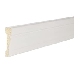Inteplast Building Products 11/16 in. H X 7 ft. L Prefinished White Polystyrene Casing