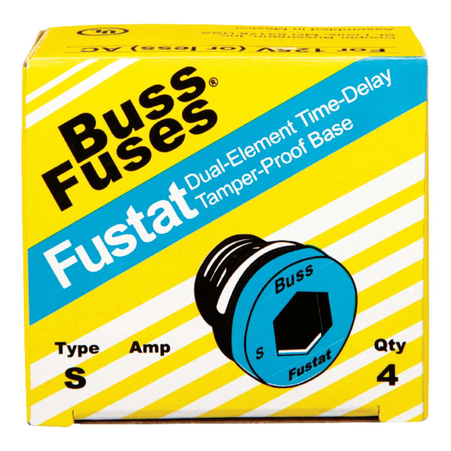 Lot of 11 Buss Fustat Type S 6 1/4 Amp Fuses FREE FIRST CLASS SHIPPING 