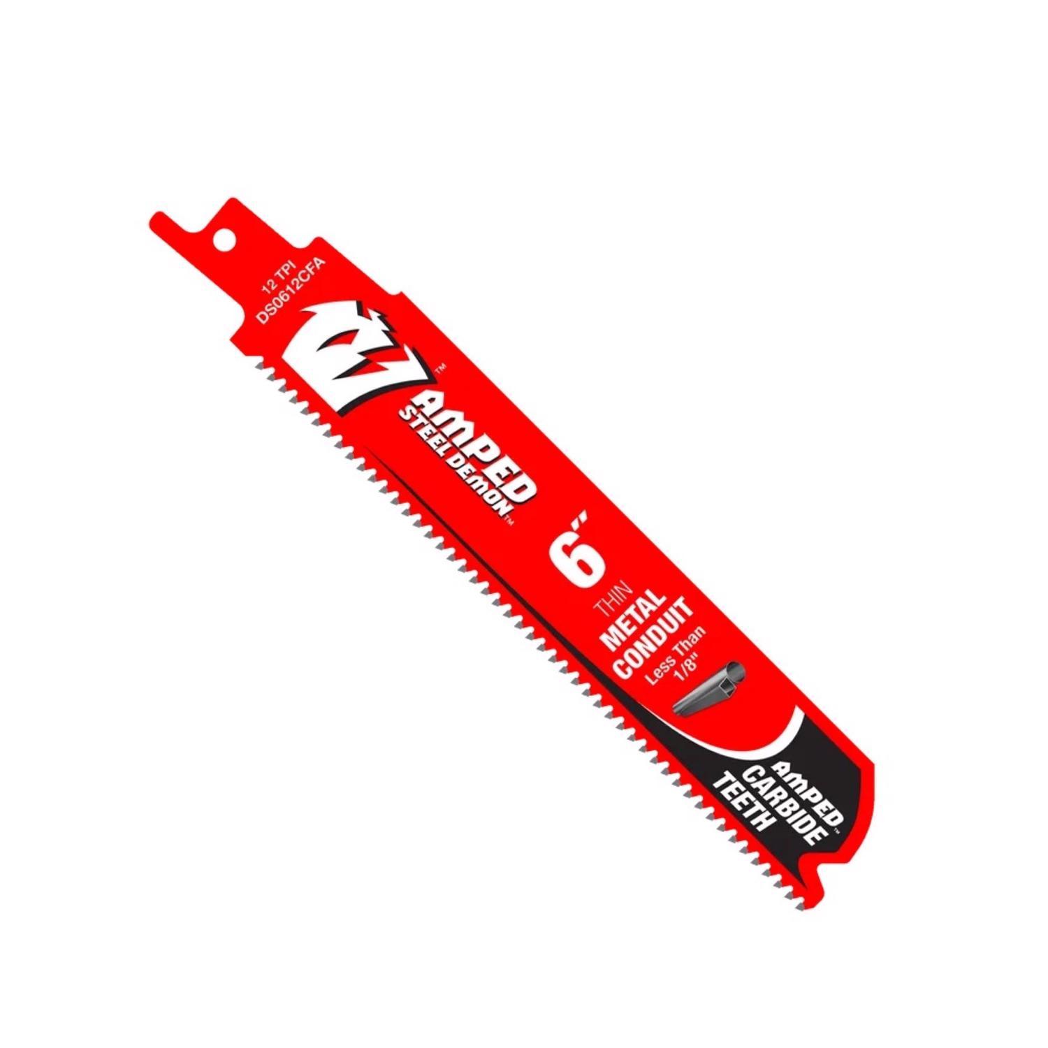 Diablo Amped 6 in. Carbide Tipped Reciprocating Saw Blade 12 TPI 3 pk Sansujyuku sansujyuku.com