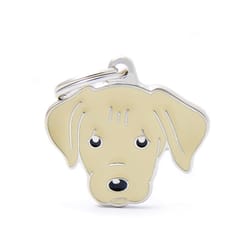 MyFamily Friends Cream Labrador Aluminum Dog Pet Tags Medium