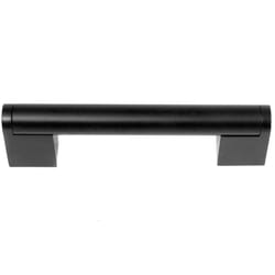 Laurey Tribeca Contemporary/Modern Bar Cabinet Pull 5 in. Matte Black 1 pk