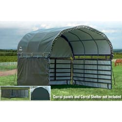ShelterLogic Corral Polyethylene Canopy Enclosure Kit 10.5 ft. H X 12 ft. W X 12 ft. L