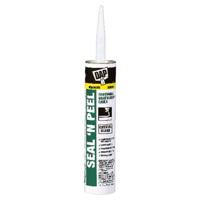 dap seal n peel clear polymer door siding and window sealant 10 1 oz ace hardware
