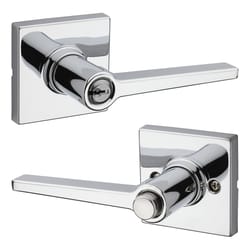 Kwikset Safe Lock Daylon Polished Chrome Entry Lever 1-3/4 in.