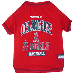 Pets First Team Colors Los Angeles Angels Dog T-Shirt Small