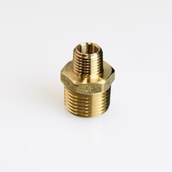 ATC 1/2 in. MPT X 1/4 in. D MPT Brass Reducing Hex Nipple