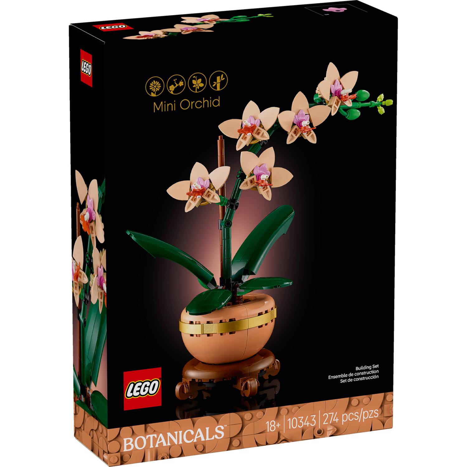 LEGO Botanicals Mini Orchid Building Set Multi 274 pc