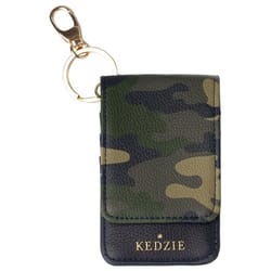 Kedzie Essentials Plastic Camoflage Classic Keychain Card Holder