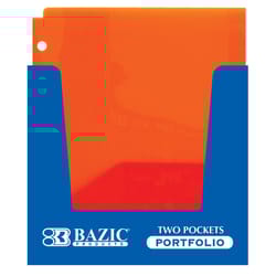 Bazic Products 11.65 in. W X 9.43 in. L Assorted Poly Portfolio