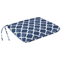Jordan Manufacturing Navy Blue/White Polyester Seat Pad