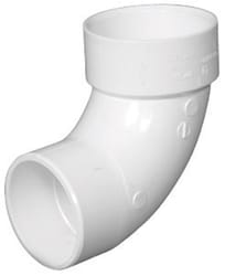 Charlotte Pipe Schedule 40 6 in. Hub X 6 in. D Spigot PVC Street Elbow 1 pk