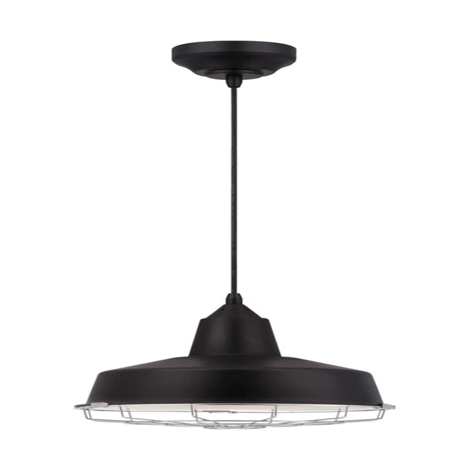 Westinghouse Academy Matte Black 1 lights Pendant Light - Ace Hardware