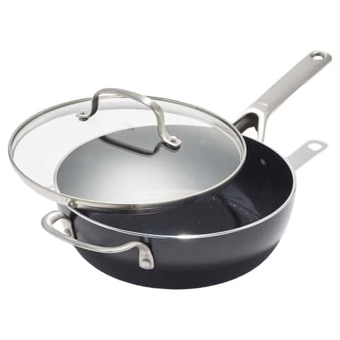 OXO Agility Ceramic Fry Pan Set Black