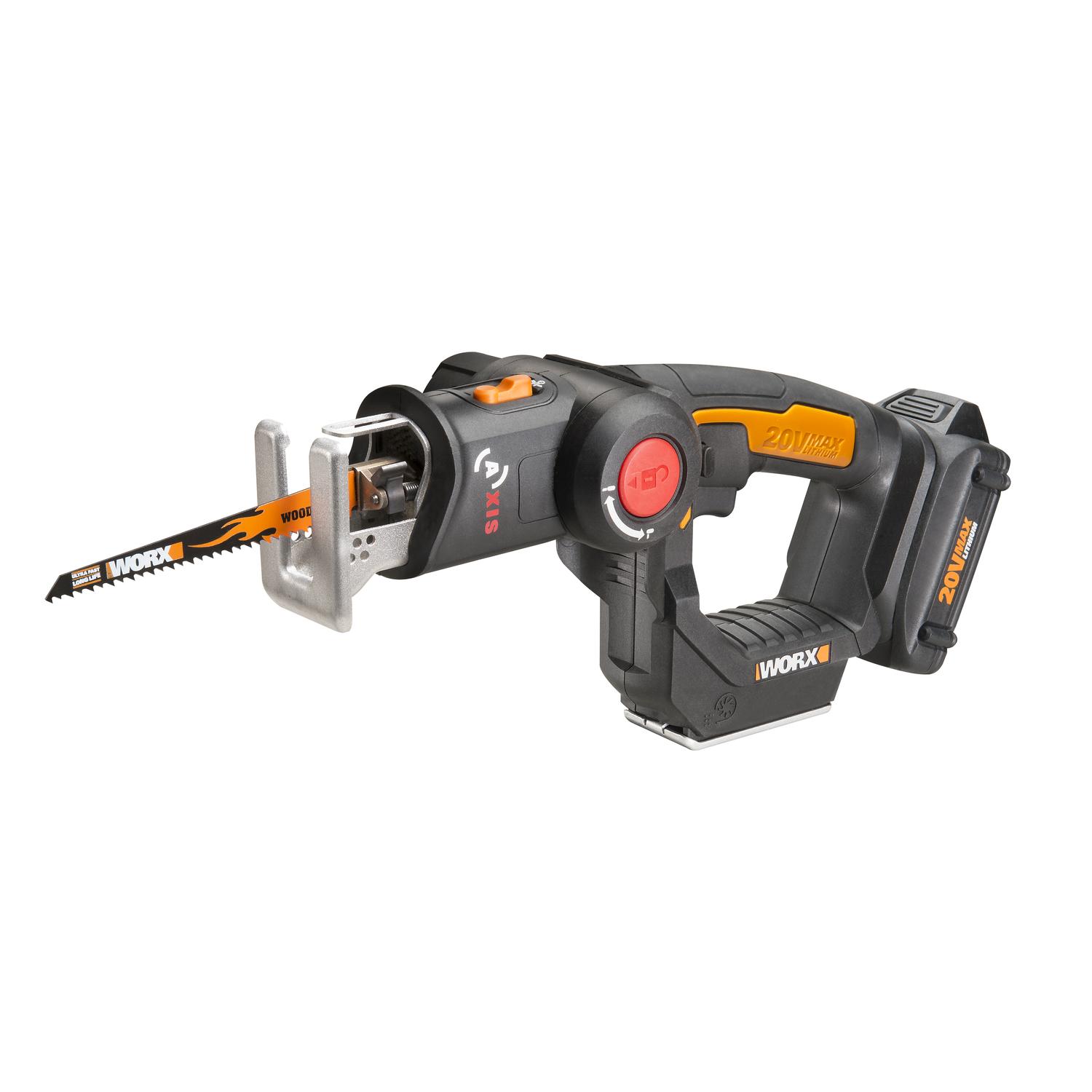 Photos - Saw Worx 20V Power Share Axis Cordless Brushless Reciprocating/Jig  Kit (Ba 