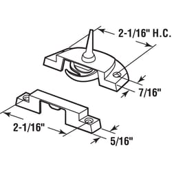 Prime-Line White Zinc Sash Lock 1 pk