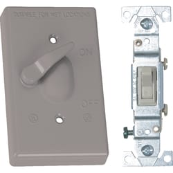 Sigma Electric Rectangle Metal 1 gang 4.57 in. H X 2.83 in. W Toggle Switch and Cover