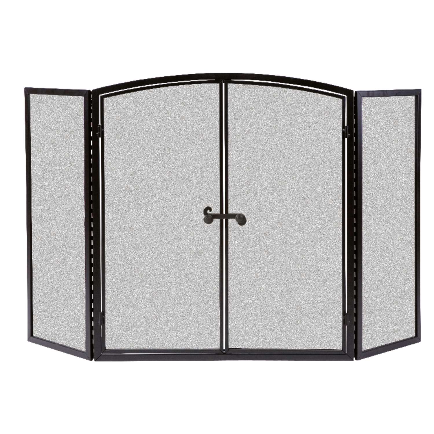 Panacea Black Matte Metal Fireplace Screen Ace Hardware