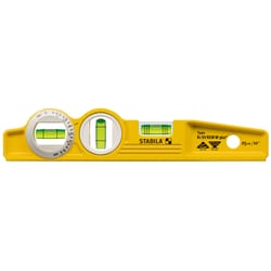 STABILA 10 in. Aluminum Magnetic Type 81 SVREMW360 Torpedo Level 3 vial