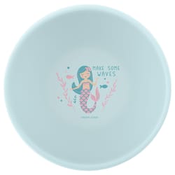 Stephen Joseph Blue Silicone Mermaid Bowl 4.75 in. D 1 pc