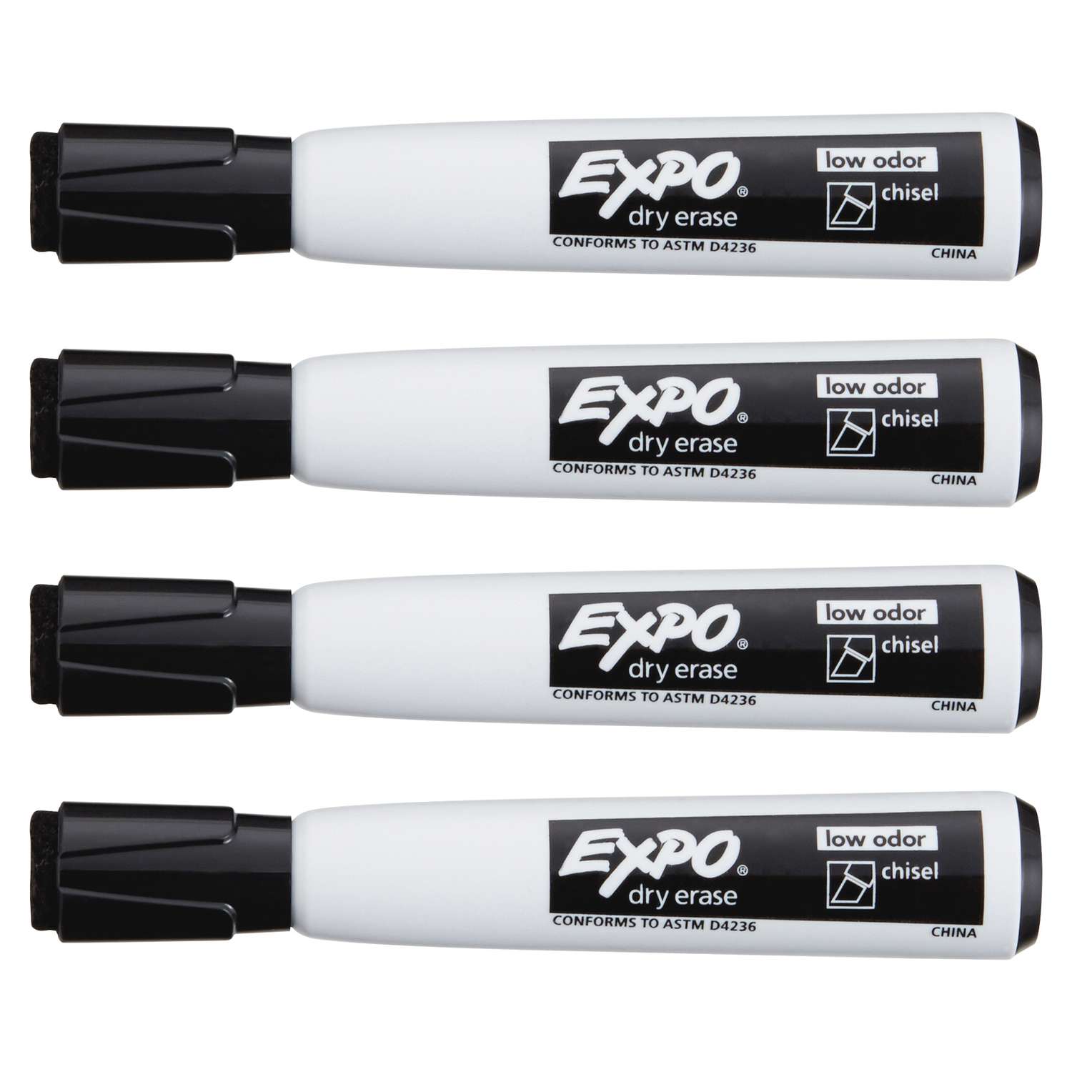 Expo 10pk Dry Erase Markers Fine Tip Black : Target