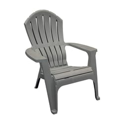 Adams RealComfort Gray Polypropylene Frame Adirondack Chair