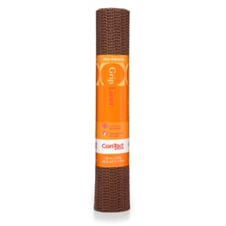 Con-Tact Grip 5 ft. L X 12 in. W Chocolate Non-Adhesive Shelf Liner