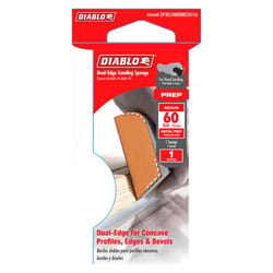 Diablo 4 in. L X 2-1/2 in. W X 1 in. 60 Grit Medium Dual Edge Sanding Sponge