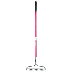 ACE 57 in. 16 Tine Steel Bow Rake Fiberglass Handle
