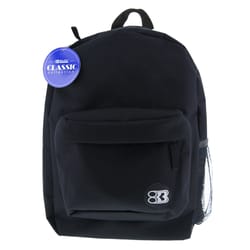 Bazic Products Classic Collection Black Backpack 17 in. H X 6 in. W