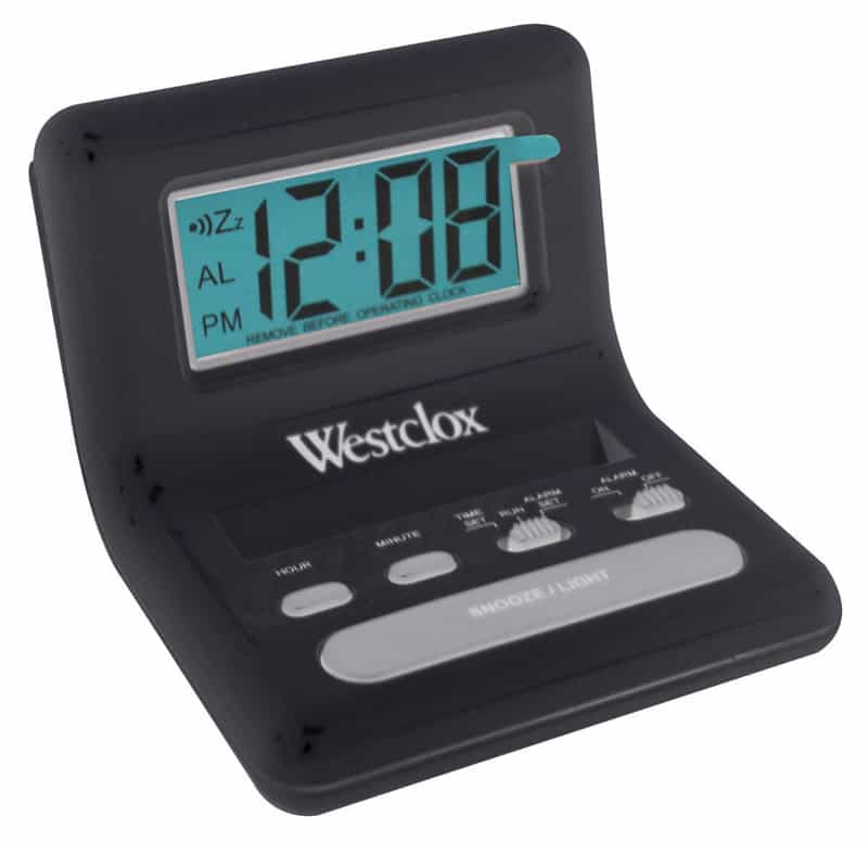 Westclox 0.8 in. Black Travel Alarm Clock Digital Ace Hardware