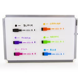 Bazic Products Magnetic Low Odor Assorted Color Dry Erase Markers 6 pk