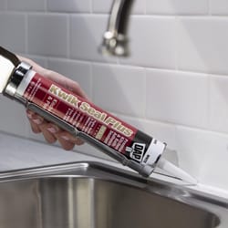 DAP Kwik Seal Plus Biscuit Siliconized Latex Kitchen and Bath Adhesive Caulk 10.1 oz