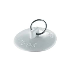 PlumbCraft 1-3/8 in. White Rubber Sink Stopper