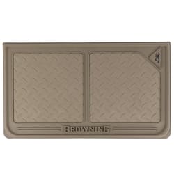 Browning 16.54 in. W X 28.62 in. L Gray Rubber Dog Mat