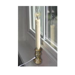 Celestial Lights Brass no scent Scent LED Plug In Taper Candle