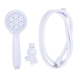 Homewerks Exquisite White Plastic 3 settings Handheld Showerhead 1.8 gpm