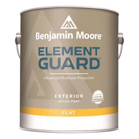 Benjamin Moore Element Guard Flat White Paint Exterior 1 gal Ace