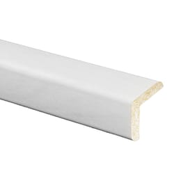 Inteplast Building Products 15/16 in. H X 15/16 in. W X 8 ft. L Prefinished White Oak Polystyrene Tr