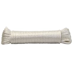 Ace 1/2 in. D X 50 in. L Gray/White Diamond Braided Poly Rope Ace 1/2 in. D X 50 in. L Gray/White Diamond Braided Poly Rope