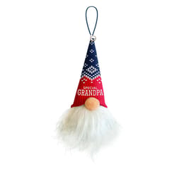 Christmas Gnome Multicolored Special Grandpa Ornament 5.5 in.