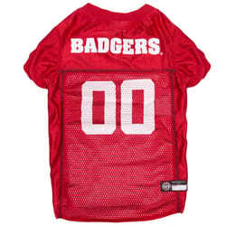 Pets First Team Color Wisconsin Badgers Dog Jersey Small