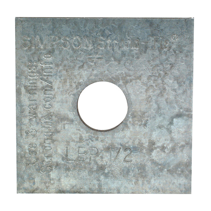 UPC 044315737404 product image for Simpson Strong-Tie 2 in. H x 0.1 in. W x 2 in. L Galvanized Steel Bearing Plate | upcitemdb.com